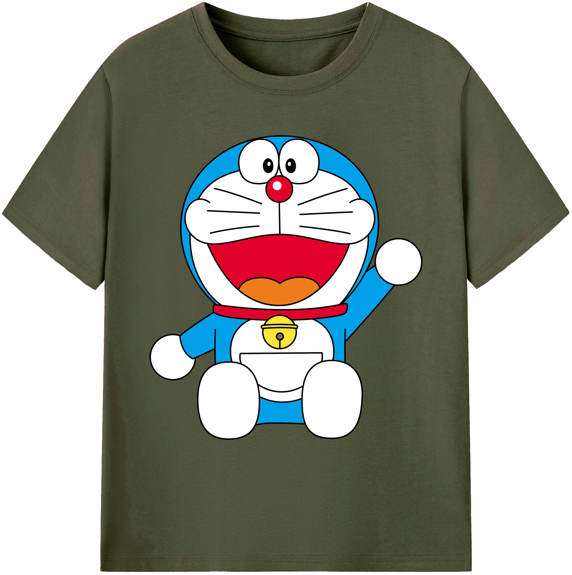 （画像用） ドラえもん Doraemon 綿100％ メンズ半袖Tシャツ｜肌触りやわらか＆通気性